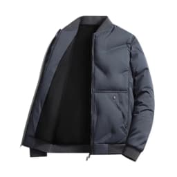 New Design Men's Warm Cotton Jackets 2025 Autumn/Winter Fashion Trend Coat Solid Color High Quality Thick Baseball Jacket M-8XL