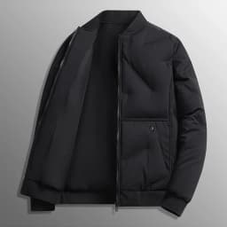 New Design Men's Warm Cotton Jackets 2025 Autumn/Winter Fashion Trend Coat Solid Color High Quality Thick Baseball Jacket M-8XL