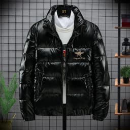 2021 New Men's Cotton-padded Jacket Plus Velvet Baseball Collar Cotton-padded Jacket Men's Parka Oversized Men Winter Jacket