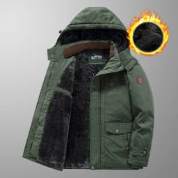 Men's Winter Loose Casual Multi-Pocket Cotton-Padded Jacket Outdoor Cold and Windproof Cotton-Padded Jacket