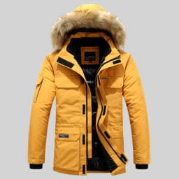 New Thickening Keep Warm Men Coat Winter Fashion Casual Removable Hat Jacket Outdoors Loose Comfort Windproof Solid Parka Men