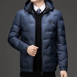 Autumn Fashion Hooded Slim Fit Casual Casual Parkas Men Fashion Men Winter New Warm Thick Windproof Parkas Jackets Coat Men
