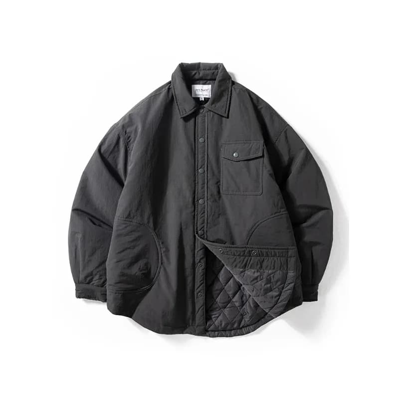 Men's Casual Cotton Jaet Autumn Winter New Sle Stuffed Polyester Fiber Windproof Waterproof Loose Fit Warm Turn-down Collar