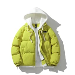 2026 Mens Winter Jacket And Coats Hooded Thicken Windbreaker Coats Fake Two Piece Parkas Outwear