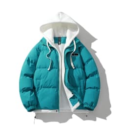 2026 Mens Winter Jacket And Coats Hooded Thicken Windbreaker Coats Fake Two Piece Parkas Outwear