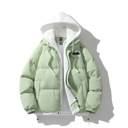2026 Mens Winter Jacket And Coats Hooded Thicken Windbreaker Coats Fake Two Piece Parkas Outwear