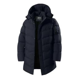Winter 2026 New Fashion Men Solid Color Long Sleeve Zipper Casual Trendy Simple Daily Basic Hooded Parkas Male Top Clothing Coat