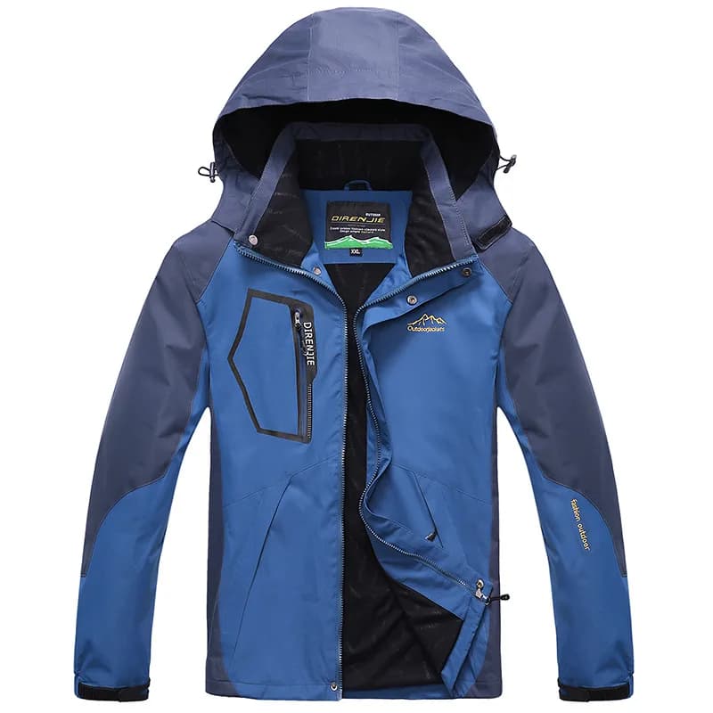 Couple Style Casual Parka Men Zipper Pocket Fleece Lined Coat Men Thickened Warm Windproof Parkas Men Loose Zipper Hooded Parkas