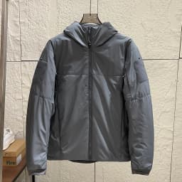 Outdoor Lightweight Hooded Cotton Jacket Men's Autumn Winter Casual Sports Windproof Water-Resistant Warmth Polyester Fiber