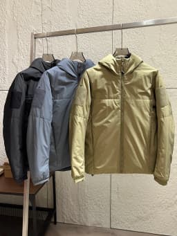 Outdoor Lightweight Hooded Cotton Jacket Men's Autumn Winter Casual Sports Windproof Water-Resistant Warmth Polyester Fiber