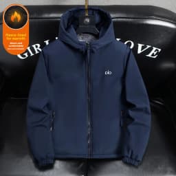 Men's Camouflage Fleece Lined Thickened Cotton Jacket Autumn Winter Warmth Outerwear Casual Zipper Closure Long Sleeve Coat