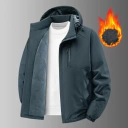 New Autumn/Winter Fashion Outdoor Sports Windproof Thickened Warm Hooded Cotton Jacket Men's Casual Loose Plus Size Coat
