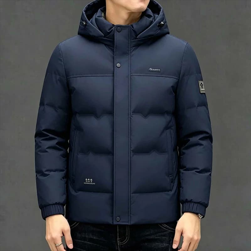 High Quality Thick Winter Men Parkas Slim Business Cold Resistant Versatile Men Casual Parkas Thick Detachable Hood Warm Coat
