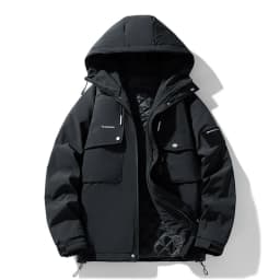 New Men's Winter Cotton-padded Jackets Korean Style Multi-Pockets Hooded Windbreak Jackets Male Warm Casual Parkas Oversized 8XL