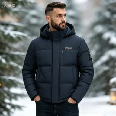 Men Detachable Hood Fashion Parkas Men Thick Warm Casual Parkas Men Thermal Padded Jacket Men Soft Comfort Winter Warm Outerwear