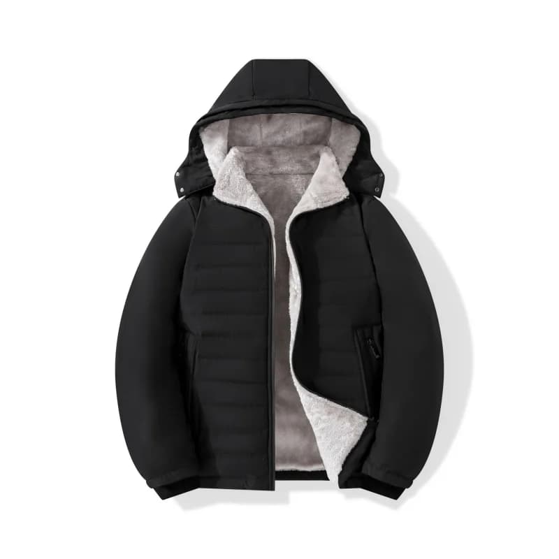 Winter New Style Men Parkas Coats Solid Color Casual All-match Male Clothing Hooded Plus Size M-8XL Outerwear Fashion Thicken