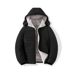 Winter New Style Men Parkas Coats Solid Color Casual All-match Male Clothing Hooded Plus Size M-8XL Outerwear Fashion Thicken