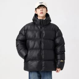 Men Winter Black Gold Parka Men Korean Style Hooded Thick Warm Parka Women Loose Fit Couple Outwear Cold Proof Winter Parkas