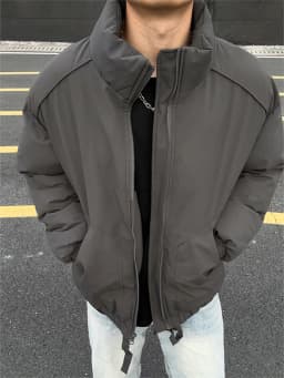 Warmth And Style: Thickened Pilot Cotton Jacket Men's Winter Coat Stand Collar Casual Wear Youth Fashion Warmth Outerwear