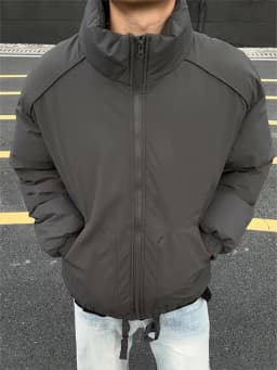 Warmth And Style: Thickened Pilot Cotton Jacket Men's Winter Coat Stand Collar Casual Wear Youth Fashion Warmth Outerwear