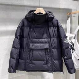 Winter New Style Men's Hooded down Cotton Jacket Fashionable Casual Versatile Bread Style Couple's Popular Korean Version