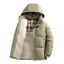 Winter Business Casual Men Parkas Coats All-match Thicken Warm Male Clothes Outdoor Windproof Cotton Jackets Hooded Comfortable