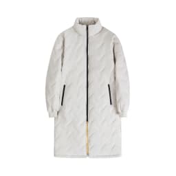 Men's Mid Length Parka Coat Autumn Embossed Quilted Ultrasonic Parkas Man Winter Lambswool Fleece Lined Jackets Thick Outerwear