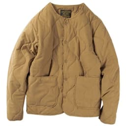 Men's Casual Cotton Jacket Silk Cotton Fill Retro M65 Inner Vest Winter Outerwear Coat Loose Fit Polyester Fiber Waterproof