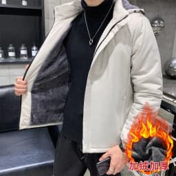 Winter New Parkas Men Wind Proof Warm Casual Parkas Fashion Jacket Men Trend Versatile Korean Loose Casual Fleece Thick Parkas