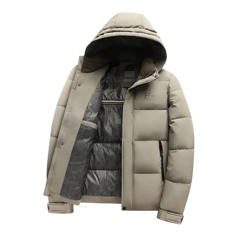 2026 men's thick hooded cotton coat for autumn/winter men new youth casual anti-cold and warm thicken outerwear size L-5XL