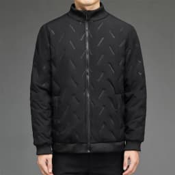 Men Business Parkas Stand Collar Lamb Fleece Winter Parkas Wind Cold Proof Down Coat Fleece Thick High Quality Casual Parkas