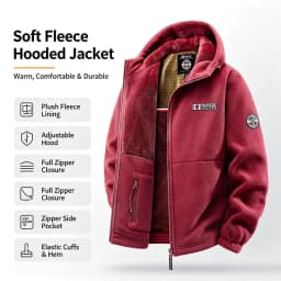 Men's Autumn and Winter Outdoor Hooded Jacket, Suitable for Daily Wear at Home, for Travel, Parties, Commuting, Outdoor Fashion