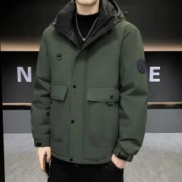 Couple's Thicken Padded Coats Men Women Winter Hooded Parka Jackets Men's Outdoor Loose Fit Windproof Parkas Warm Puffer Jackets
