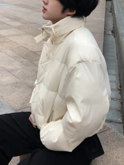 FEWQ Korean Style Short Stand Up Collar Fashionable Solid Color Men's Cotton Jacket Casual All-match Comfortable Top Autumn New