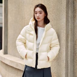 Semir Down Jacket Women Winter Down Waterproof Oil-proof Stain-proof Heat-Generating Anti-Static 2026 New Mid-Length Women
