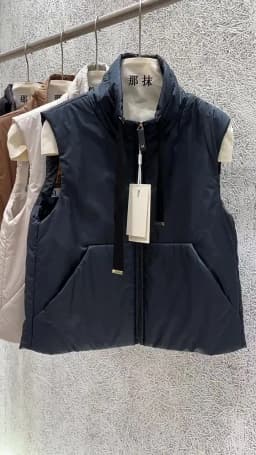 Schinteon Women Camel Down Vest Stand Collar Casual Sleeveless Jacket Simple Solid Color Fashionable Autumn Winter Top New 2026