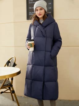 AMII Minimalist 2025 Down Jacket Coat Women Winter Warm Long Bread Puffer Coat Light Thick Quality Fashion Outerwear 12424110