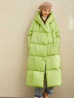 AMII Minimalist 2025 Down Jacket Coat Women Winter Warm Long Bread Puffer Coat Light Thick Quality Fashion Outerwear 12424110
