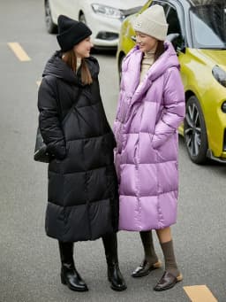 AMII Minimalist 2024 Down Puffer Coat For Women Winter Long Bread Coat Light Thick Warm Quality Fashion Outerwear New 12424110