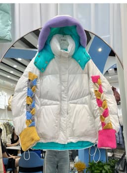 Womens Clothing Winter Female Short Down Jacket Hooded Patchwork Korean Fashion Duck Down Coat Short Jacket Parka Feather Woman