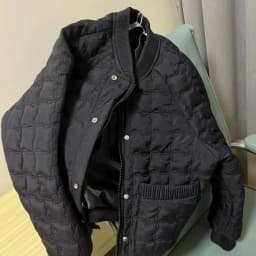 Trendy Plaid down Cotton Jacket Women's Loose Fit Anti-Aging Winter Outerwear Versatile Polyester Fiber Short Coat