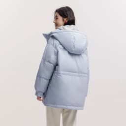 Semir Mid-Length Down Jacket Women Hooded Loose Fit Waist 2026 New Winter korean popular women's clothes