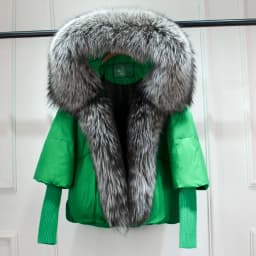 Lagabogy 2025 Winter Women Warm White Duck Down Jacket Loose Hood Puffer Coat Natural Real Fox Fur Collar Thick Luxury Outerwear
