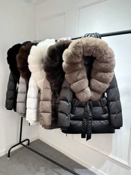 Janveny Luxury Large Natural Silver Fox Fur Hooded 2026 Winter 90% Goose Down Jacket Women Thick Warm Female Parkas Waterproof