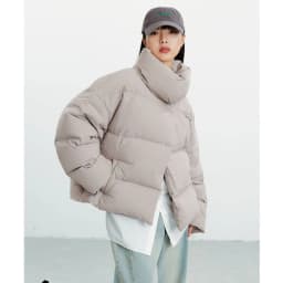 Goose down 160G~Magnetic Buckle Winter New Style Black Short down Jacket for Women, Lightweight Thick Coat for Petite Sizes