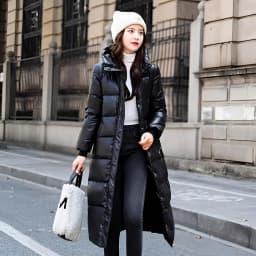 Ultra-Thick Long Over-Knee Women's down Jacket Winter Warm Outerwear 2026 New Style Cotton Bread Style High-End Feel