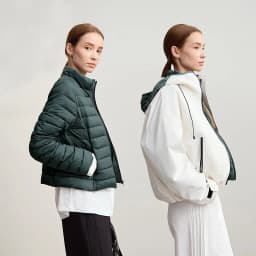 AMII Down Jackets Woman 2026 Winter New Commuter Patchwork Hooded Long Sleeves Jacket Short Loose Warm Women's Top 12544036