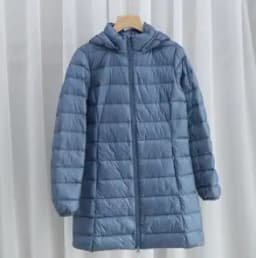Hat Detachable Hooded Down Coat Winter Women Light Thin White Duck Down Jacket Parkas Ladies Long Warm Big Size Puffer Outwears