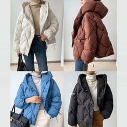 2025 Winter New Fashion 90% White Duck Down Short Jacket Women Thick Warm Loose Cocoon Type Hooded Diamond Puffer Coat Outwear