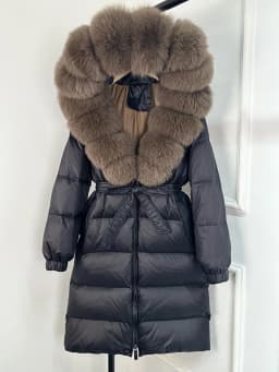 Janveny 2026 Winter Puffer Jacket Women Large Real Fox Fur Hooded Thick Warm White Duck Down Coat Long Female Parkas Waterproof